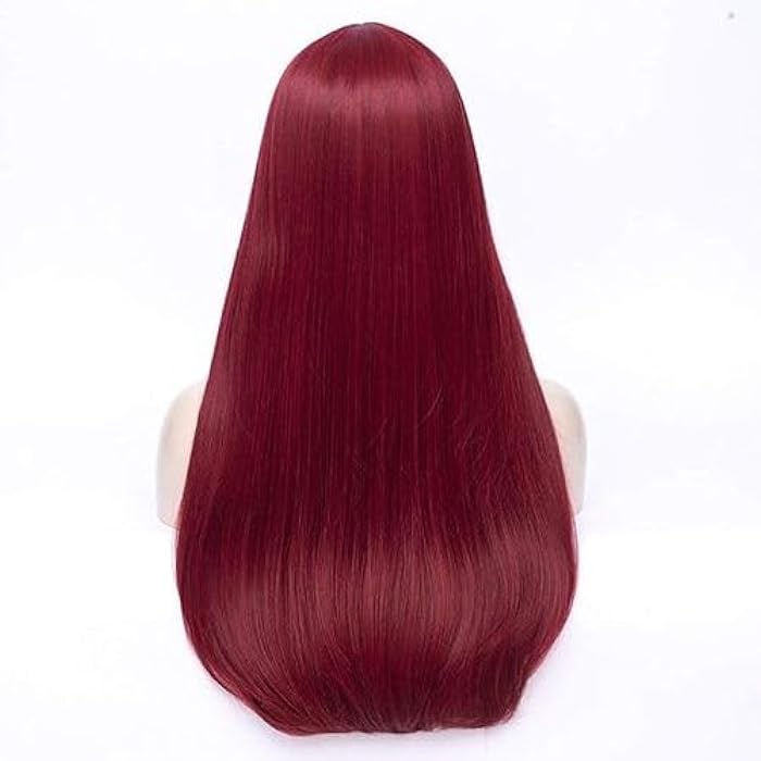 DILLARDS Red Glitter Synthetic Wig - Image 1